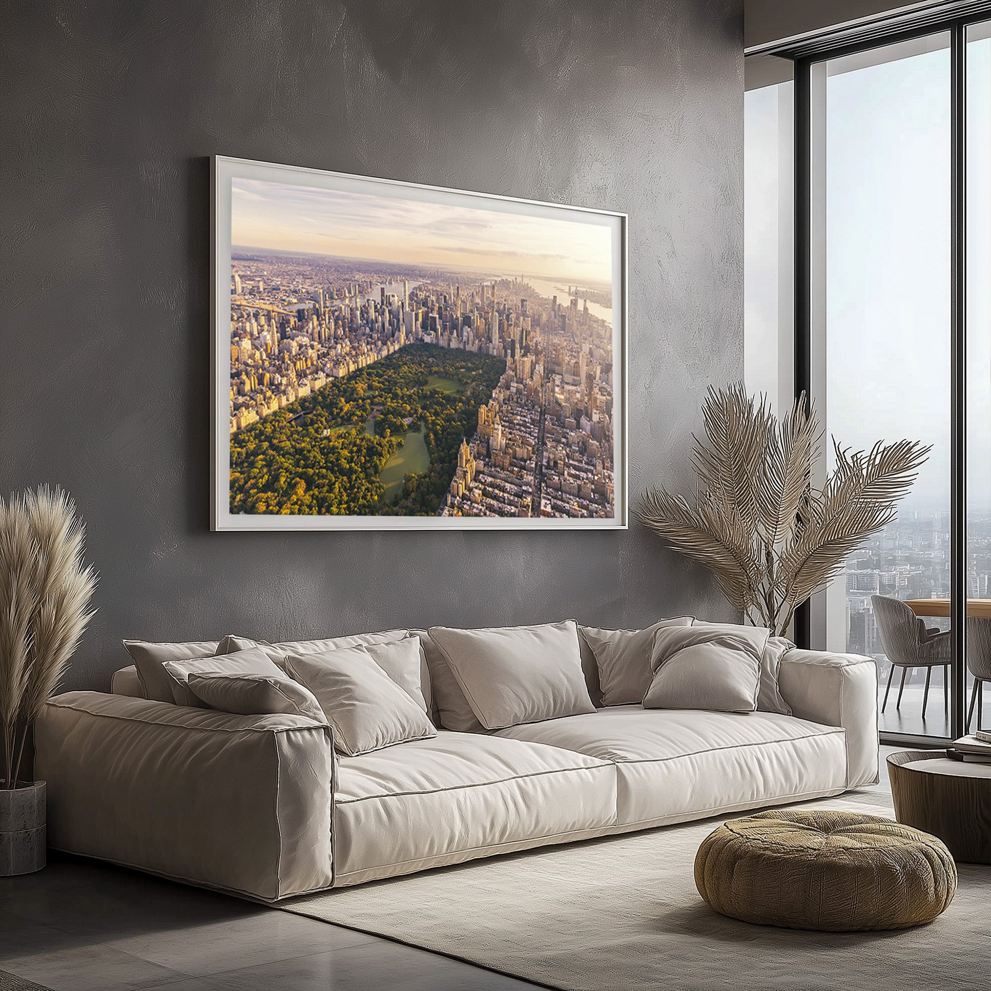 NYC Skyline with Central Park, Framed Print | Leisure Piece