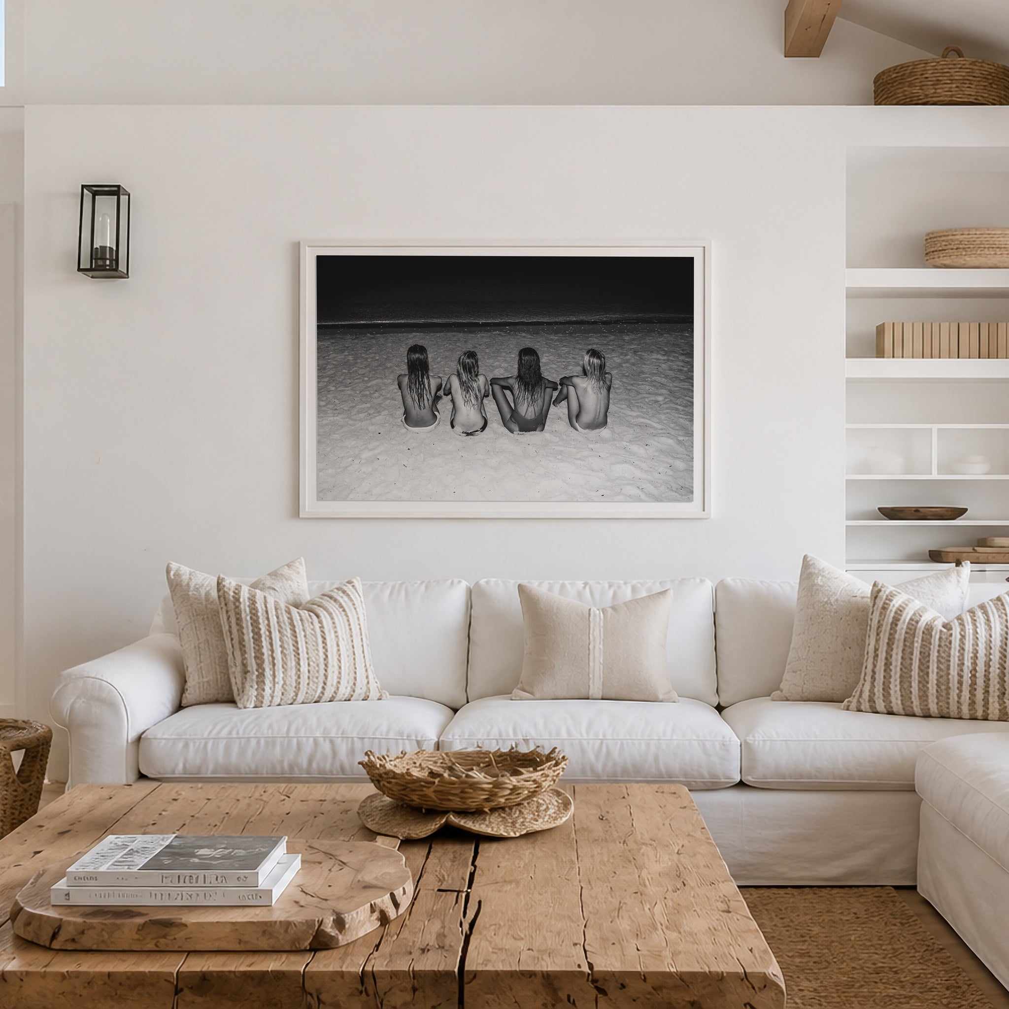 ウェストミンスター クリスタルピクチャー ウォールデコ セレブアート モノクロ Wall Decor Framed: Midnight Sisters – LEISURE PIECE