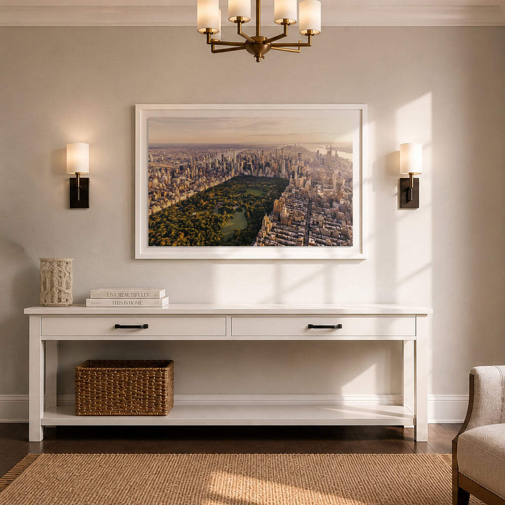 NYC Skyline with Central Park, Framed Print | Leisure Piece – LEISURE PIECE