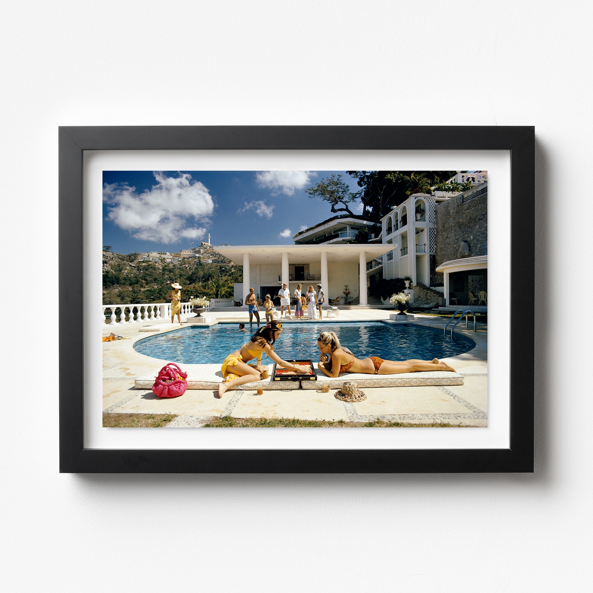 Poolside Backgammon, Slim Aarons Print | Leisure Piece – LEISURE PIECE